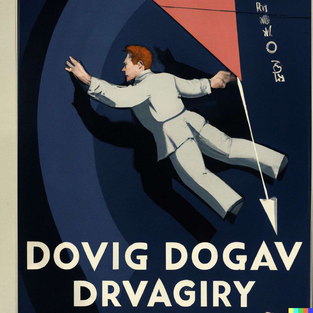 the discovery of gravity, government information poster from World War 2